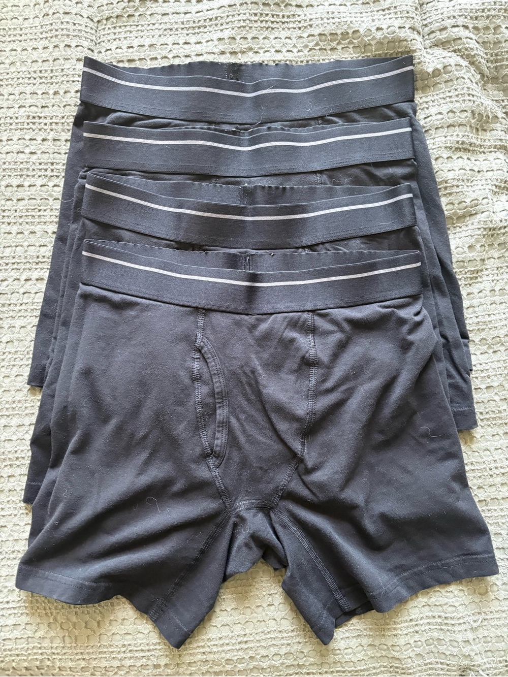 Men's Black Boxer Briefs Pack — Comfortable Everyday Support